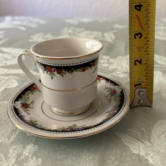 Set Of 2 Vintage Lynns Bennington Fine China Tea Cups & Saucers Floral Country - Picture 7 of 7